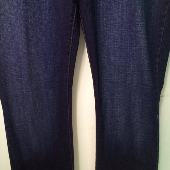 Lee Jeans Women 18 Long Curvy Fit Boot Cut Dark Wash Blue - Picture 7 of 16